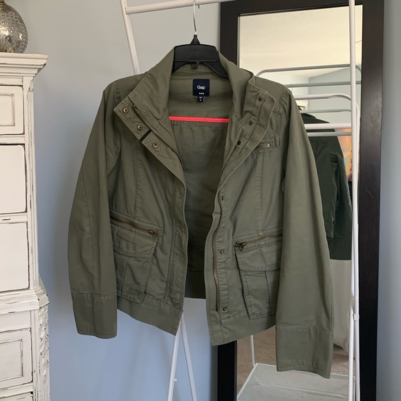 Gap army green bomber jacket - Picture 4 of 6